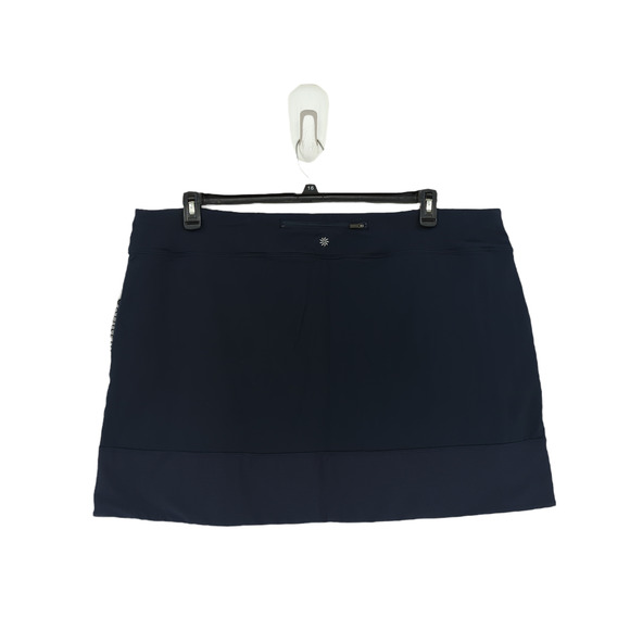 Athleta Women 2x Plus Tee Time Skort Navy Blue Zip Pockets Pull On Stretch NEW - Picture 6 of 7